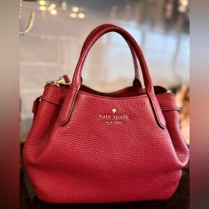 Kate Spade Small Dumpling Satchel Shoulder and Crossbody Bag Blackberry Preserve